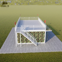 DYCE1 Casa Prefabricada de Acero de Dos Pisos de Instalación Rápida, Casa Pequeña Plegable de Lujo para Uso en Exteriores, para Hogar o Tienda