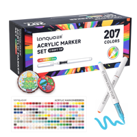207 couleurs, marqueurs acryliques certifiés ASTM D-4236, non toxiques, écologiques, stylos à peinture professionnels pour artistes, fabriqués en Chine, modèle M720B