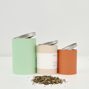 Contenitore Ecologico Biodegradabile in <span class=keywords><strong>Cartone</strong></span> Rotondo per Tè, Caffè e Gelato, Stampa Personalizzabile, Dimensioni Personalizzabili - Product Image 1