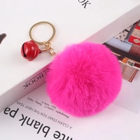 Porte-clés en peluche tendance 2026 – Pompon en fausse fourrure mignon et personnalisé de 8 cm – Offre spéciale