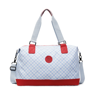 RUIQUWIN 2026 Nueva Bolsa de Viaje Casual a Cuadros Ligera y Resistente al Agua para Mujer, Bolsa de Hombro de Gran Capacidad para Fitness y Yoga - Product Image 3