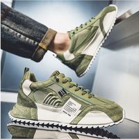 Baskets de sport de luxe robustes au design unique, respirantes, pour l'exercice quotidien et la course, chaussures décontractées colorées pour hommes