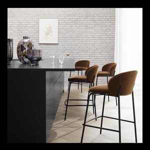 Thiết kế đơn giản hơn bán buôn mẫu miễn phí hộ gia đình đồ sắt da đệm ăn nhà bếp nhà hàng thanh cao thanh ghế - Product Image 2