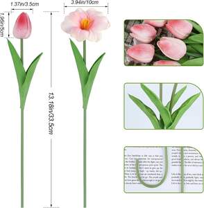 Tulipanes Artificiales de Alta Calidad con Tacto Real para Decoración de Bodas y Hogar - Product Image 3
