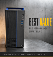 Ordinateur de bureau pour l'approvisionnement des entreprises Hygon 3350 8 cœurs 3,0 GHz 16 Go de mémoire 256 Go SSD 2 Go GPU Ensemble complet avec écran 23,8 pouces