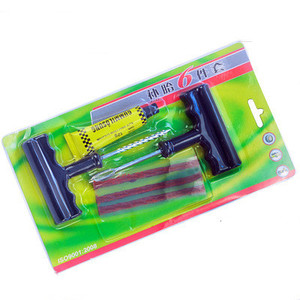 Kit de Reparación de Neumáticos de 8 Piezas, Juego de Herramientas de Reparación Rápida de Neumáticos de Auto/Motocicleta con Goma y Plástico, Herramienta Manual de Vacío - Product Image 4