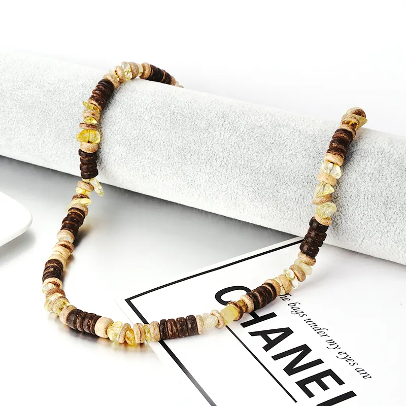 Zooying Hot Sale Natural Mookaite Stone Smooth Extremely Fine Gemstone Beaded Exquisite Necklace