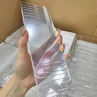 Protecteur d'écran grand arc en aluminium élevé 3D 9H 0.33mm verre trempé transparent pour iPhone 16 Pro Max 15 Plus 14 13 12 11 6 7 8