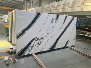 Calacatta เคาน์เตอร์ครัวสีขาวแพนด้าเคาน์เตอร์หินควอทซ์สีขาวแพนด้า - Product Image 6