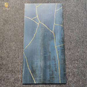 Màu xanh sáng bóng kết cấu vàng mờ gạch sứ nội thất vật liệu xây dựng chống trượt sàn thiết kế biệt thự sang trọng trang trí tường gạch - Product Image 1