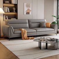 Canapé 3 places en cuir de style moderne pour salon, mobilier moderne, canapé de luxe pour bureau, salle d'attente