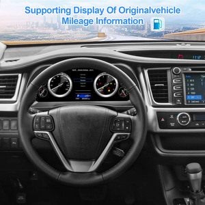 หน้าจอ LCD แสดงผลแบบดิจิตอลสำหรับรถยนต์ Toyota Highlander ปี 2015-2020 พร้อมมาตรวัดความเร็วแบบ Virtual Cockpit - Product Image 4