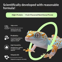 Op insecten gebaseerd fruitpoeder reptielenvoer voor gekko's, baardagamen, blauwtongskinken & hagedissen - Voedzame probiotica 90g