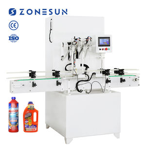 ZONESUN ZS-YTCR4A Máquina Automática de Llenado de Líquidos por Gravedad de 4 Cabezales para Productos Químicos Corrosivos, Blanqueadores y Limpiadores de Inodoros - Product Image 1