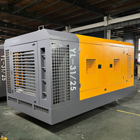 Personnalisation d'usine YOULI-31/25 25 bar 1100cfm compresseur d'air à vis diesel compresseur d'air fixe pour l'exploitation minière