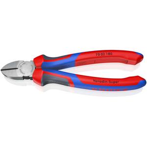 KNIPEX 70 02 180 คีมตัดด้านข้างพร้อมด้ามจับเพื่อความสบาย สีดำเคลือบอะทราเมนต์ 180 มม. - Product Image 1