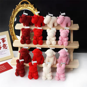 Cadeau de la Saint-Valentin en gros, ours en peluche mignon avec fleurs, bougies parfumées de luxe en cire de soja non toxique pour mariage et fête - Product Image 4