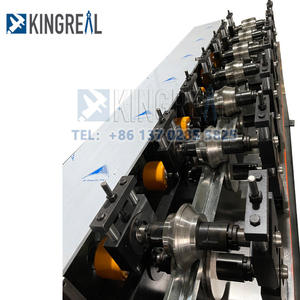 Techo suspendido T Grid T bar Main Tee Cross Tee Sistema de ángulo de pared que hace la máquina formadora de rollos para techo - Product Image 5