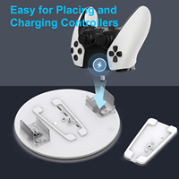 Support de Charge Vertical Honcam PS5 Pro RVB avec Station de Recharge Manette Edge pour Sony PlayStation 5 Pro PS5 Slim DualSense