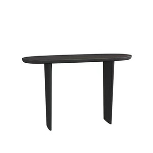 Mesa de Entrada Moderna de Madera Sólida de Lujo, Mesa Consola Estrecha y Sencilla para <span class=keywords><strong>Pasillo</strong></span>, Mueble de Sala de Estar Negro y Duradero - Product Image 5