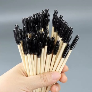 Kit de 50 brosses à cils en spirale avec manche en bois, poils en nylon, applicateurs de mascara, brosses de toilettage pour sourcils et extensions de cils - Product Image 2