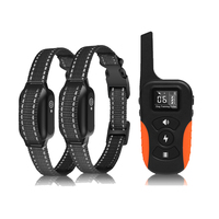 Collier de dressage professionnel pour chien de chasse, étanche IPX7, affichage LED visible de l'état de fonctionnement avec 3 modes de dressage standard
