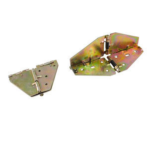 Folding <b>Hinge</b> Iron Surface Mount 4 Holes Per Leaf Antirust Furniture Hardware - Product Image 1