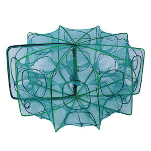 Trampa Plegable para Peces, Camarones, Pezón, Cangrejos, con Cebo, Malla <span class=keywords><strong>de</strong></span> Pesca Automática, Red <span class=keywords><strong>de</strong></span> Pesca <span class=keywords><strong>de</strong></span> PE y Acero Inoxidable para Acuicultura - Product Image 2