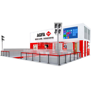 Estructura de acero para stand de exhibición Agfa, diseño moderno para uso en quioscos y stands. - Product Image 5