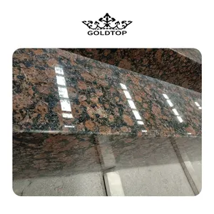 Goldtop OEM/ODM graniet granito blaty cilalı kırmızı granit fiyat mutfak granit tezgahı fiyatları vanity villa için tops