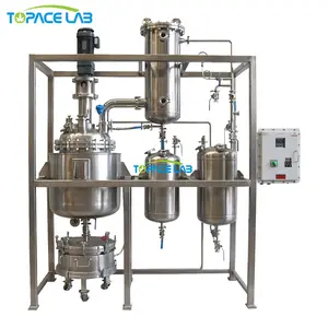 Topacelab 50L 100L 200L 300L 500L Stainless Steel Jacketed Reaction Vessel Heat Jacket Reactor Chemical Reactor