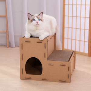 Panier en papier ondulé chat, deux escaliers, maison de lit, grotte, nouveauté - Product Image 5