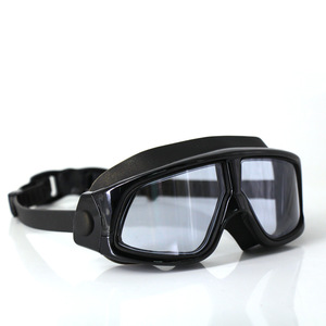 Gafas de natación con montura grande, antivaho, impermeables, de alta definición, para hombres, lentes de policarbonato de plástico para adultos - Product Image 2