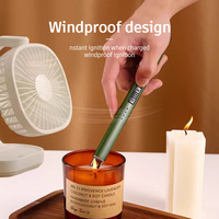 Mode Coupe-Vent Rechargeable USB Électrique Multi-Fonction Arc Briquet Unique Plasma Briquets BBQ Briquet pour Bougie De Cuisine