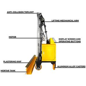 Máquina de nivelación de pared de cemento <span class=keywords><strong>raspado</strong></span> automático Máquina de pulverización de <span class=keywords><strong>mortero</strong></span> duradero Máquina de masilla móvil de pared vertical - Product Image 4