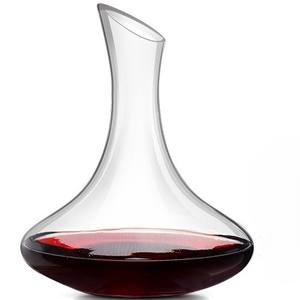 עיצוב יוקרה מודרני גביש יין אדום דקנטר יין מתכת נטול עופרת יין אדום מנפק זכוכית שקוף דק לשימוש ביתי - Product Image 3