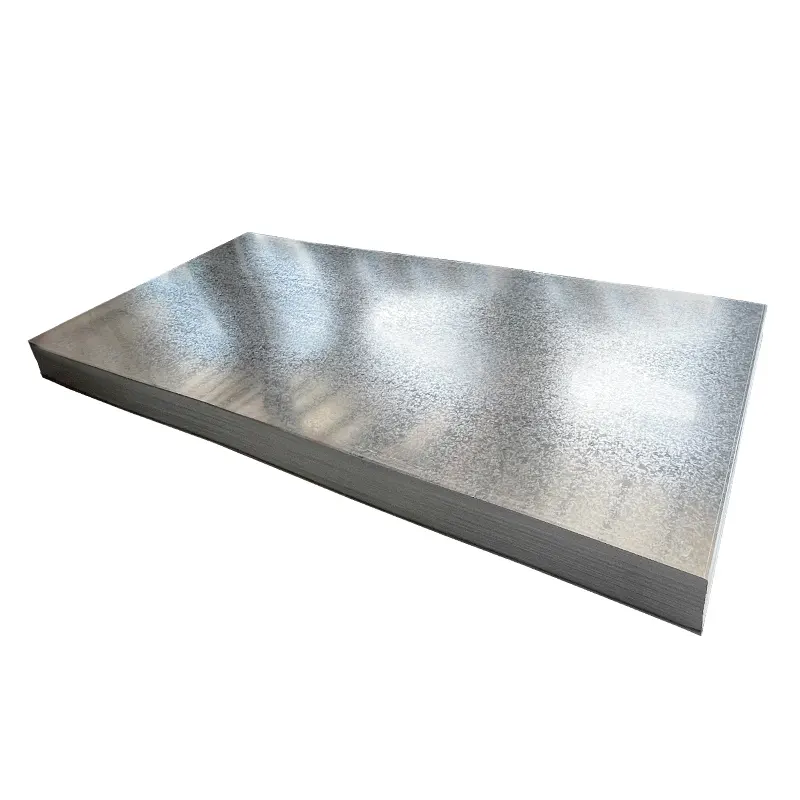 Placa de acero galvanizado de plata de tamaño estándar, 1,2mm, 0,1mm, 0,5mm, dx51d, z275, venta al por mayor de China