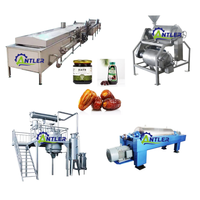 Complete Set 500 Kg/u Palmdadels Verwerkingslijn Datumsiroop Productielijn