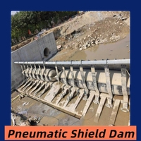 Système de barrière aquatique gonflable modulaire à portillon pneumatique sur mesure, directement de l'usine, avec bouclier en acier haute résistance