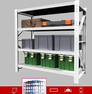 Industrial-grade Modular Steel Chrome Plated Pallet Rack System-250kg/Layer Heavy Duty Boltless <strong>Shelving</strong> 5-tier <strong>Narrow</strong> Aisle - Product Image 3
