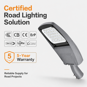 90 bis 160LM W IP65 IK08 LED-Straßenleuchte 15W bis 200W Außenbeleuchtung für Straßen und Autobahnen 50000H Langlebige Lampe - Product Image 2