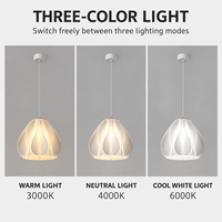 Lustres suspendus modernes et simples, design créatif en forme de fleur plissée 3D, pour salle à manger, chambre, salon, bureau, boutique