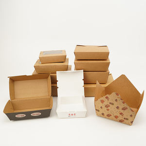 Caja de Almuerzo de Papel Kraft con Logotipo Personalizado, con Cierre Seguro, <span class=keywords><strong>para</strong></span> Catering Profesional - Product Image 4