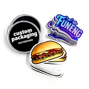 プライベートオートクチュール会社デザインロゴ自己粘着防水ラベル漫画ビニールステッカーカスタム印刷ダイカットステッカー - Product Image 1