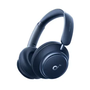 Soundcore Q45 headphone peredam bising, Headset Over-Ear nirkabel Audio resolusi tinggi LDAC 50 jam waktu Putar