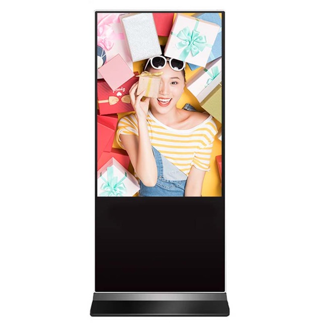 OEM 43/50/55/65/75/85/98 Inch Android Vertical LCD Advertising TV Kiosk Totem Touch Screen Digital Signage Display