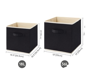 Cajas de Almacenamiento de Tela Plegables Modernas y Duraderas al por Mayor con Asa para Ropa de Armario, Cubiertas Rectangulares Organizadoras - Product Image 1