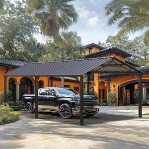 <span class=keywords><strong>Abri</strong></span> de voiture extérieur robuste en acier 10x20 pieds avec structure en acier thermolaqué, imperméable, durable, multi-usage, garage et <span class=keywords><strong>abri</strong></span> - Product Image 2