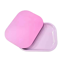 180*140mm plateau à rouler les herbes en métal impression Double face accessoires pour fumer plateau à rouler le tabac en étain en métal