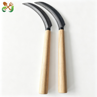 Outils agricoles de jardinage : Falcette de jardin à dents de scie dentées pour la récolte du riz et le désherbage, couteau à herbe